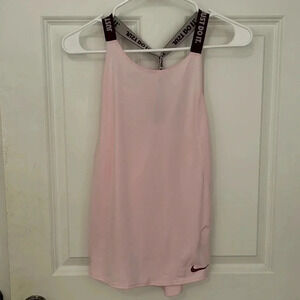 Nike dry elastic strap pink tank top size XL athletic running